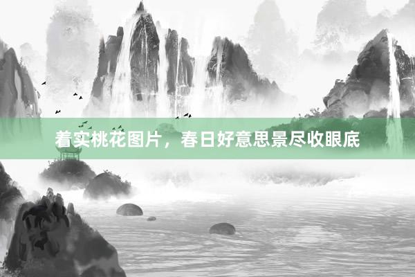 着实桃花图片，春日好意思景尽收眼底